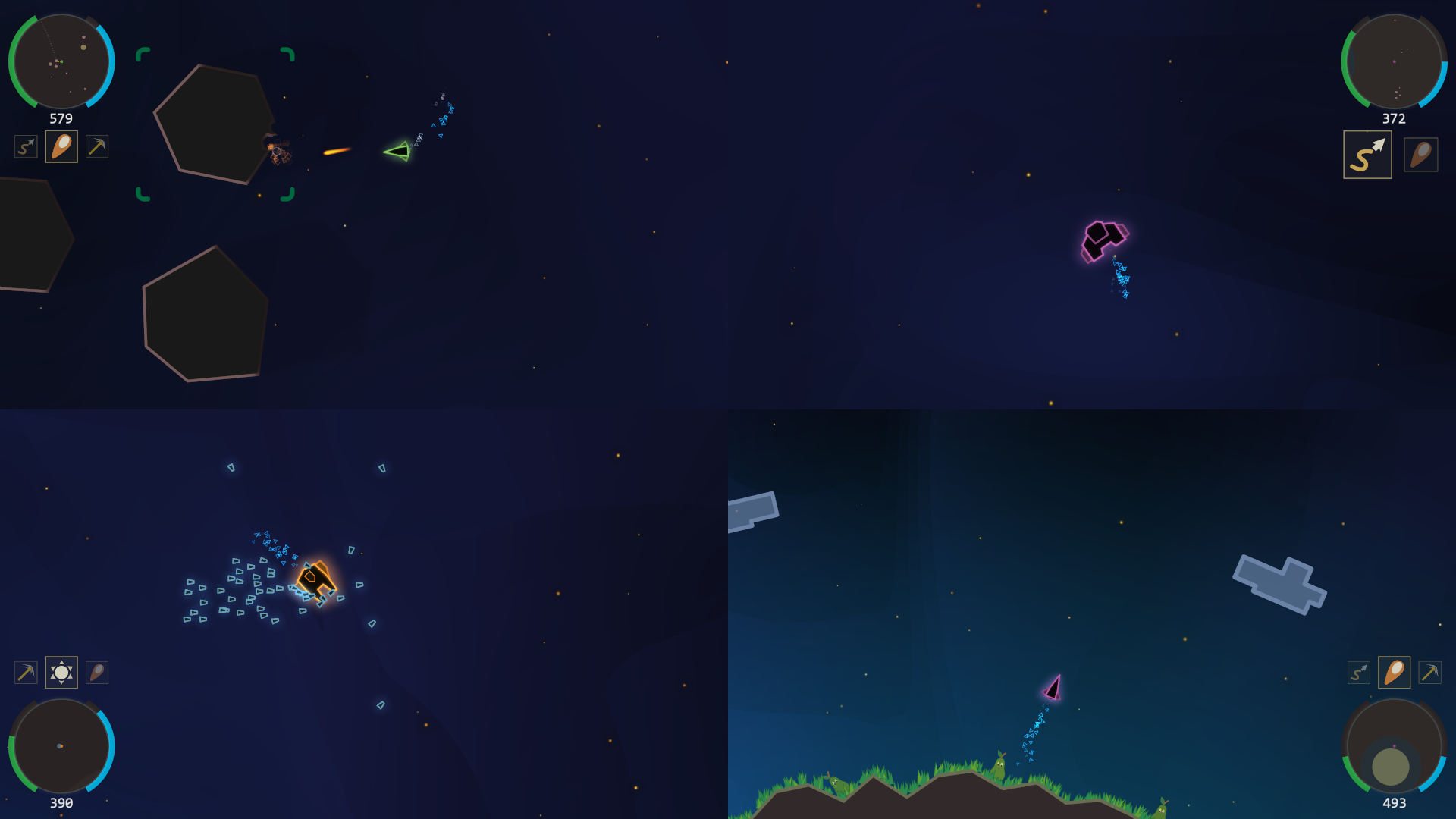 Four-player split-screen